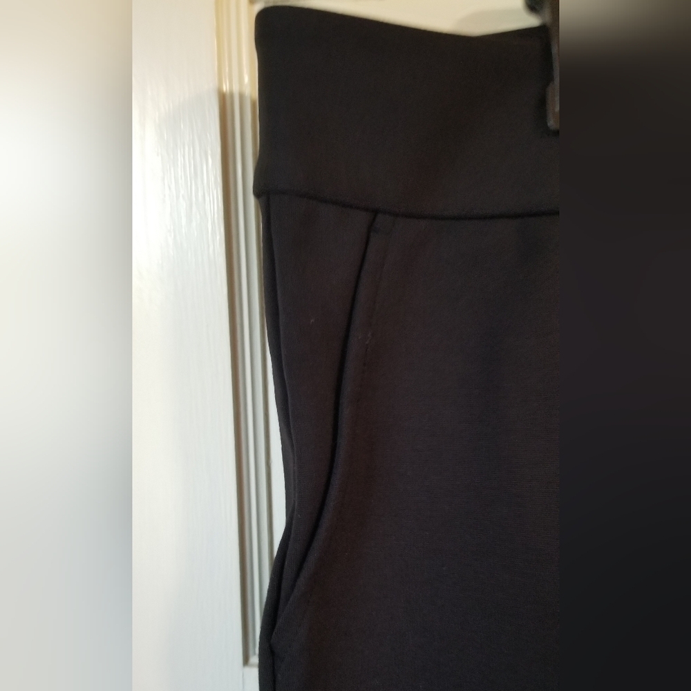 Lands' End NWOT Black Knit Fly Front Business Dress Pants Size 20W/P - Picture 4 of 9